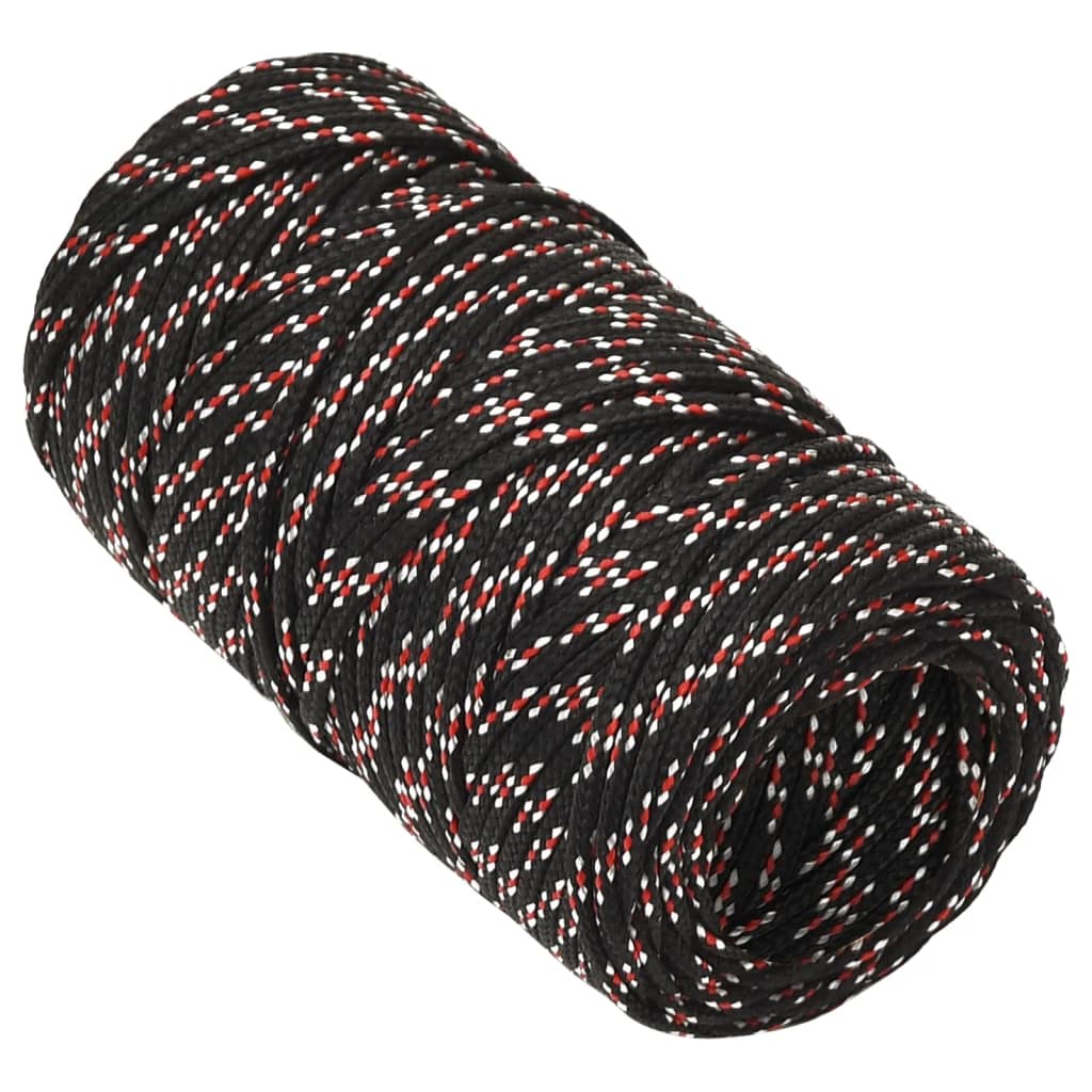 Corde à démarrage Vidaxl 2 mm 250 m de polypropylène noir