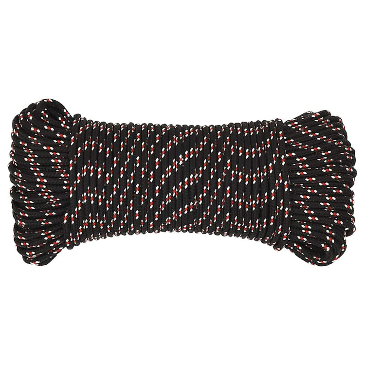 Corde à démarrage Vidaxl 3 mm 500 m de polypropylène noir