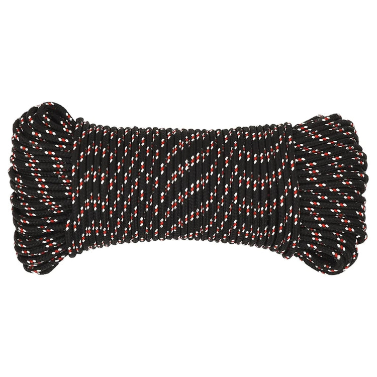 Corde à démarrage Vidaxl 5 mm 25 m de polypropylène noir