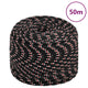 Corde à démarrage Vidaxl 8 mm 50 m de polypropylène noir