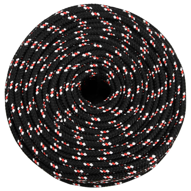 Corde à démarrage Vidaxl 8 mm 250 m de polypropylène noir