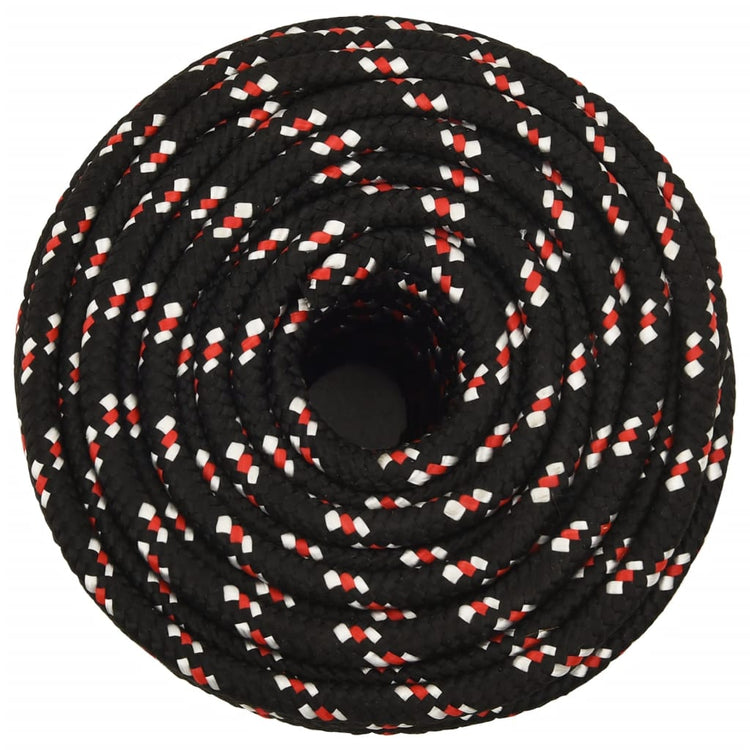 Corde à démarrage Vidaxl 12 mm 100 m de polypropylène noir