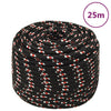 Corde à démarrage Vidaxl 14 mm 25 m de polypropylène noir