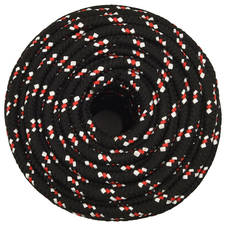 Corde à démarrage Vidaxl 14 mm 100 m de polypropylène noir