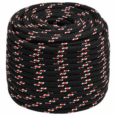 Corde à démarrage Vidaxl 16 mm 100 m de polypropylène noir