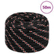 Corde de bateau vidaxl 20 mm 50 m de polypropylène noir