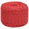 Corde à bateau vidaxl 6 mm 50 m de polypropylène rouge