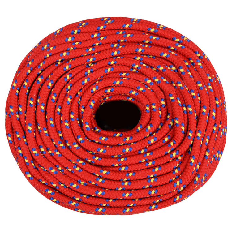 Corde à bateau vidaxl 6 mm 50 m de polypropylène rouge
