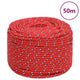 Corde de bateau Vidaxl 8 mm 50 m de polypropylène rouge