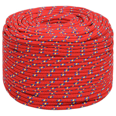 Corde de bateau Vidaxl 8 mm 50 m de polypropylène rouge