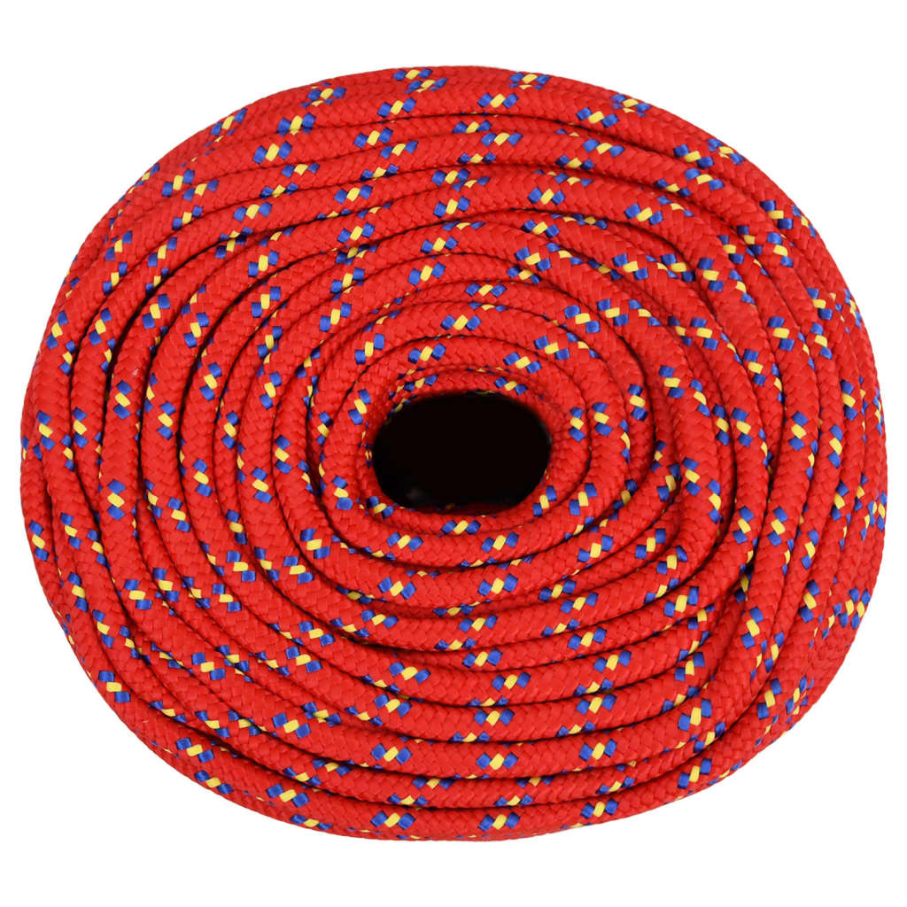 Corde de bateau Vidaxl 8 mm 250 m de polypropylène rouge