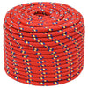Corde de bateau vidaxl 14 mm 25 m de polypropylène rouge