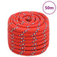 Corde de bateau vidaxl 20 mm 50 m de polypropylène rouge
