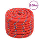 Corde de bateau vidaxl 20 mm 100 m de polypropylène rouge