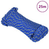 Corde à bateau vidaxl 4 mm 25 m de bleu de polypropylène