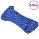 Corde à bateau vidaxl 4 mm 500 m de bleu de polypropylène