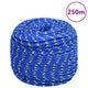 Corde à bateau Vidaxl 8 mm 250 m de bleu de polypropylène
