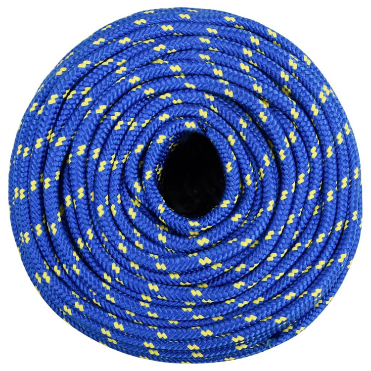Corde à bateau Vidaxl 10 mm 500 m Bleu en polypropylène