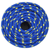 Corde à bateau vidaxl 12 mm 25 m en bleu en polypropène - afbeelding 3
