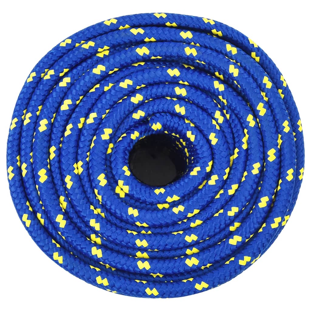 Corde à bateau Vidaxl 12 mm 100 m Bleu en polypropène