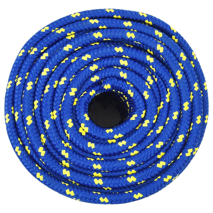 Corde à bateau Vidaxl 12 mm 100 m Bleu en polypropène