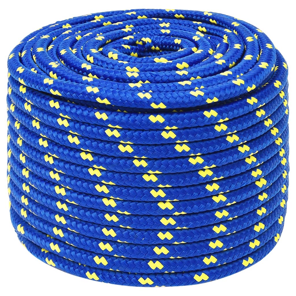 Corde à bateau Vidaxl 14 mm 25 m Bleu en polypropène