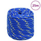 Corde à bateau vidaxl 16 mm 25 m en bleu en polypropène