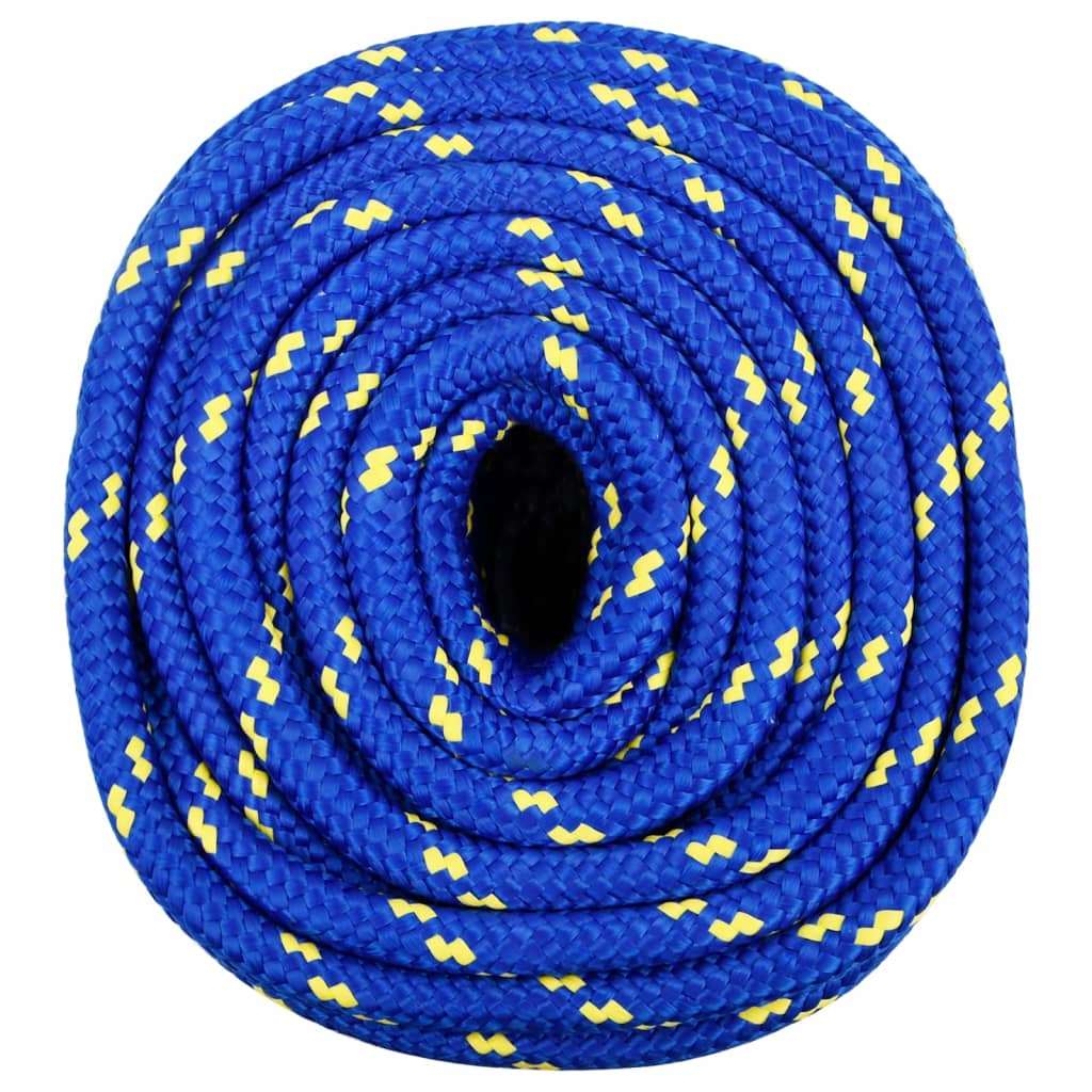 Corde à bateau vidaxl 16 mm 25 m en bleu en polypropène