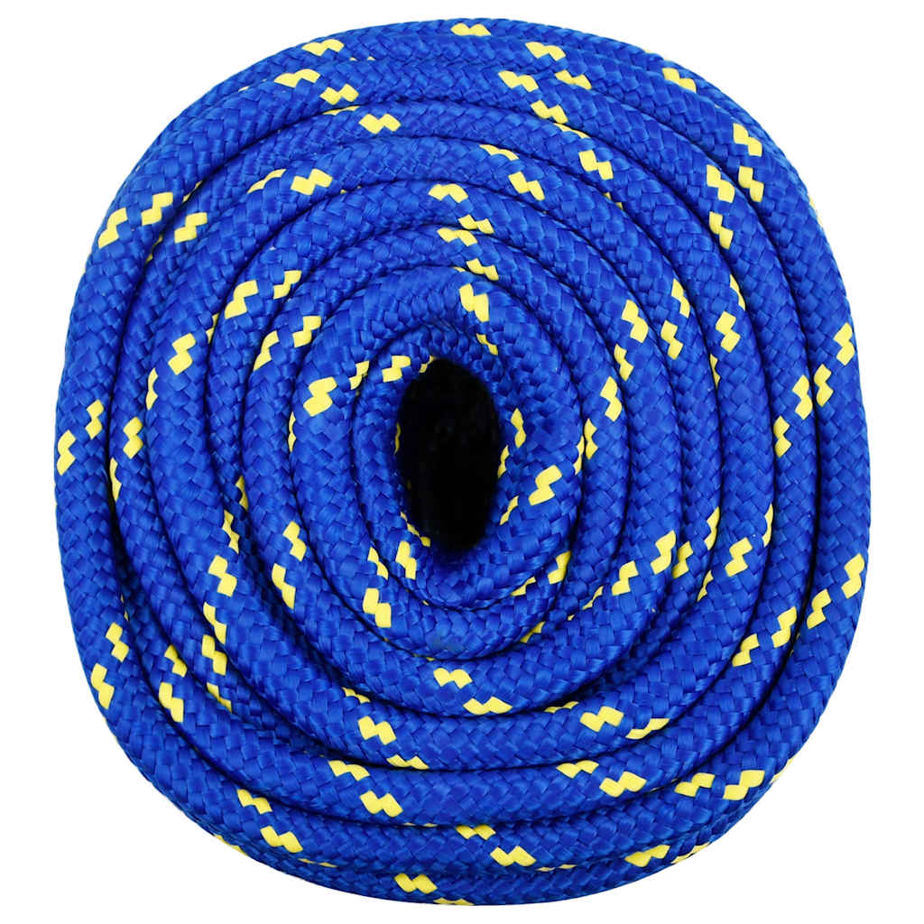 Corde de bateau vidaxl 16 mm 100 m bleu polypropène