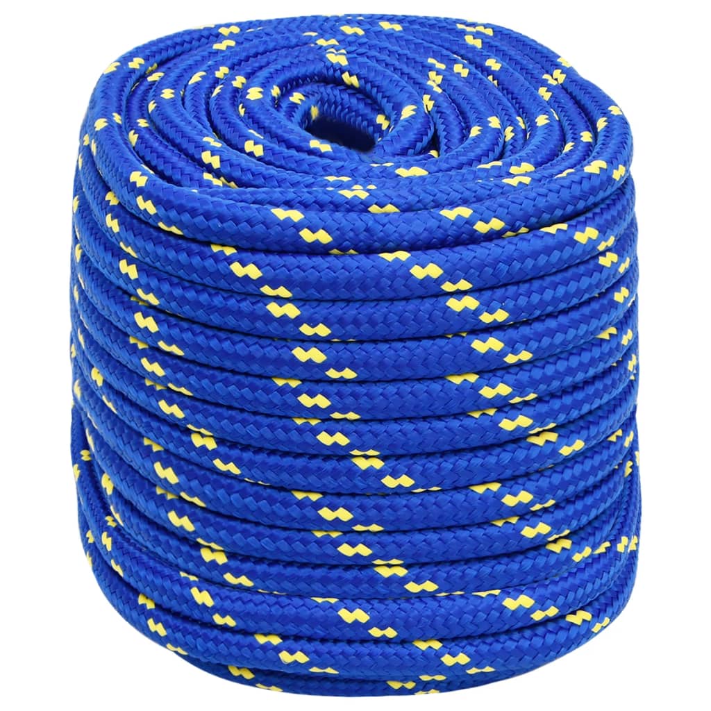 Corde à bateau vidaxl 18 mm 25 m en bleu en polypropène
