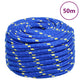 Corde à bateau vidaxl 20 mm 50 m bleu polypropène