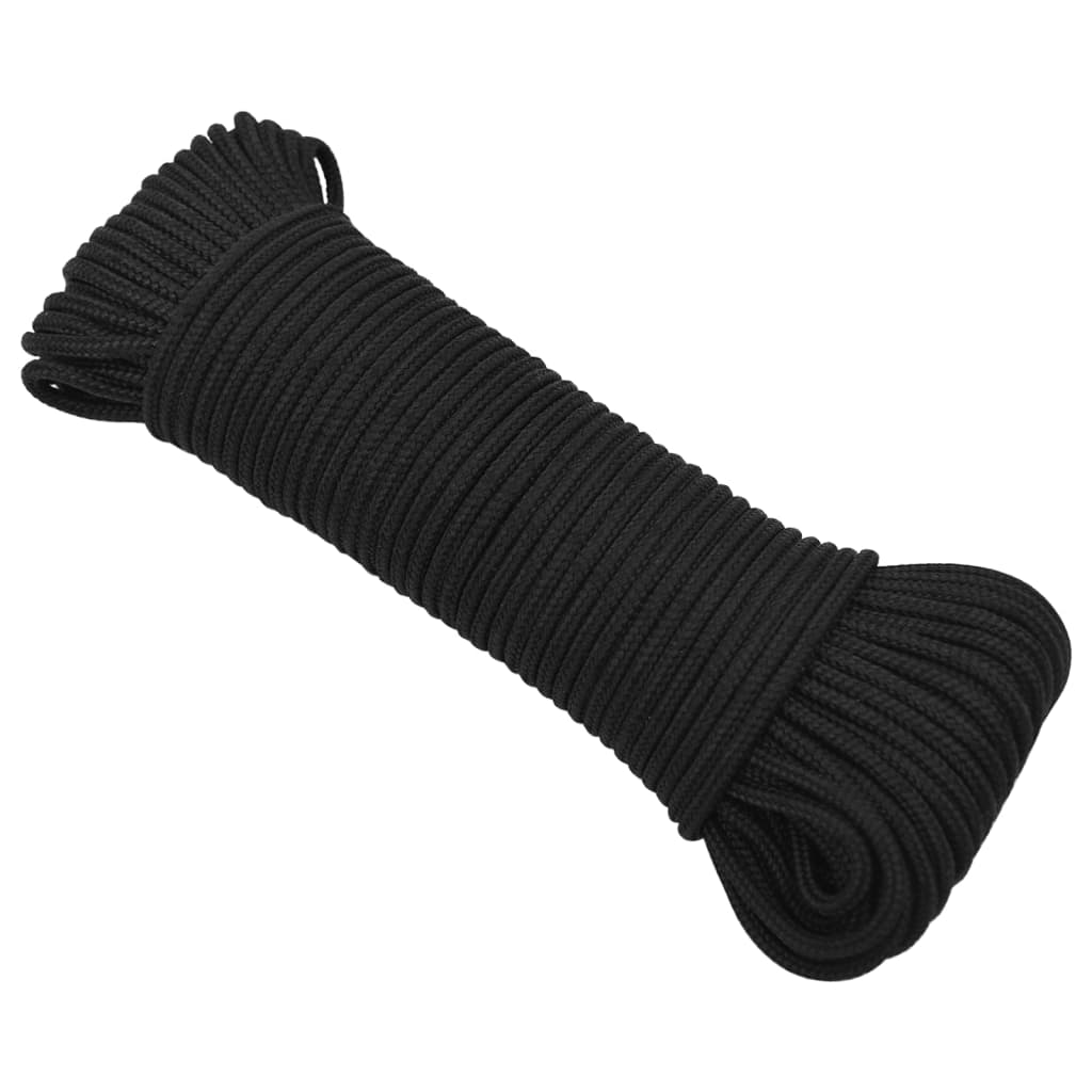 Corde à bateau vidaxl 3 mm 100 m de polypropène noir