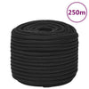 Corde de bateau vidaxl 14 mm 250 m de polypropène noir