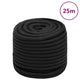 Corde de bateau vidaxl 16 mm 25 m de polypropène noir