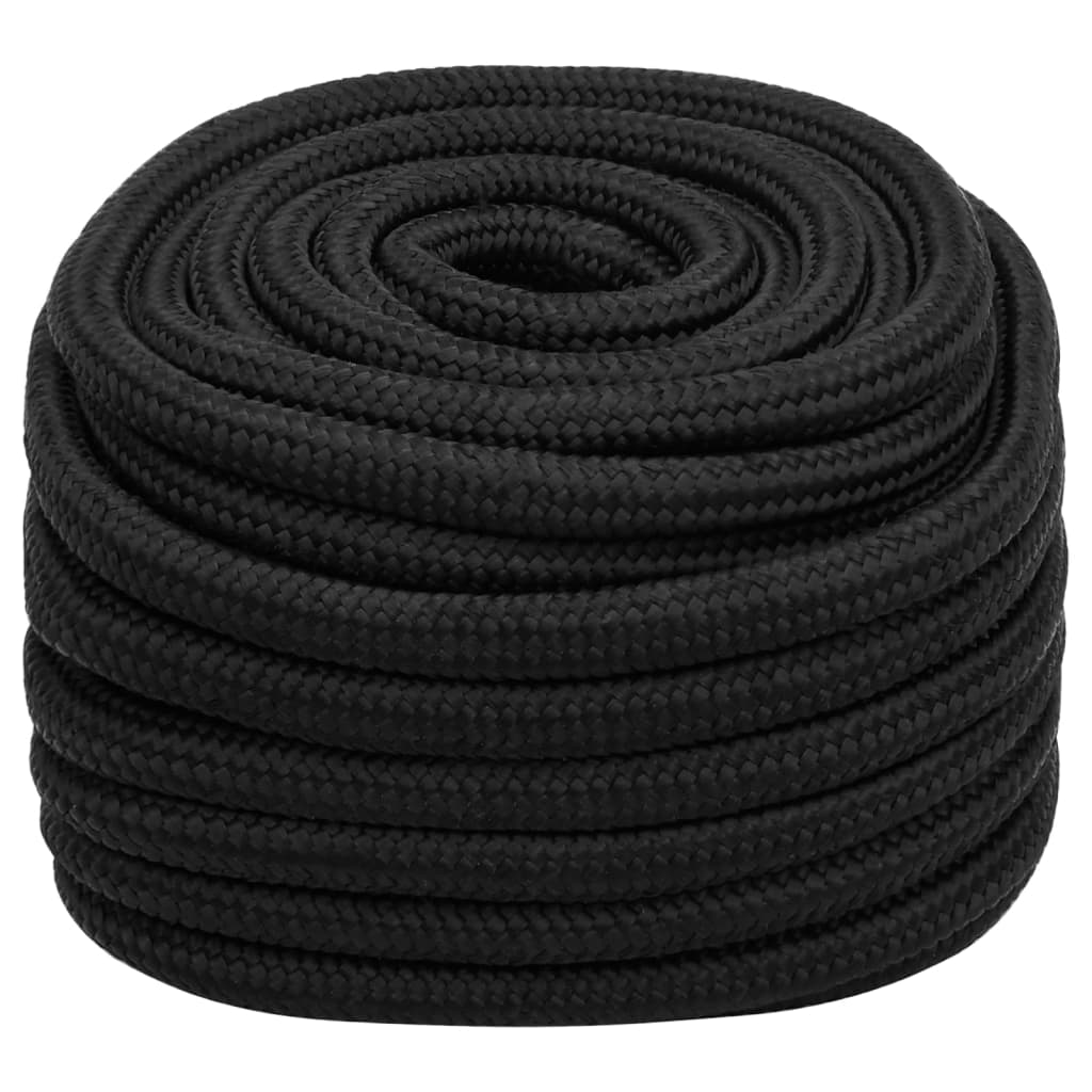 Corde de bateau vidaxl 20 mm 50 m de polypropène noir