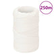 Corde de bateau vidaxl 2 mm 250 m en polypropylène plein blanc
