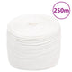 Corde de bateau Vidaxl 8 mm 250 m en polypropylène plein blanc