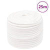 Corde de bateau vidaxl 14 mm 25 m en polypropylène plein blanc