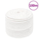 Corde de bateau vidaxl 14 mm 100 m polypropylène plein blanc