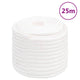 Corde de bateau vidaxl 16 mm 25 m polypropylène plein blanc