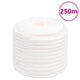 Corde de bateau vidaxl 16 mm 250 m polypropylène plein blanc