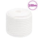 Corde de bateau vidaxl 18 mm 100 m polypropylène plein blanc