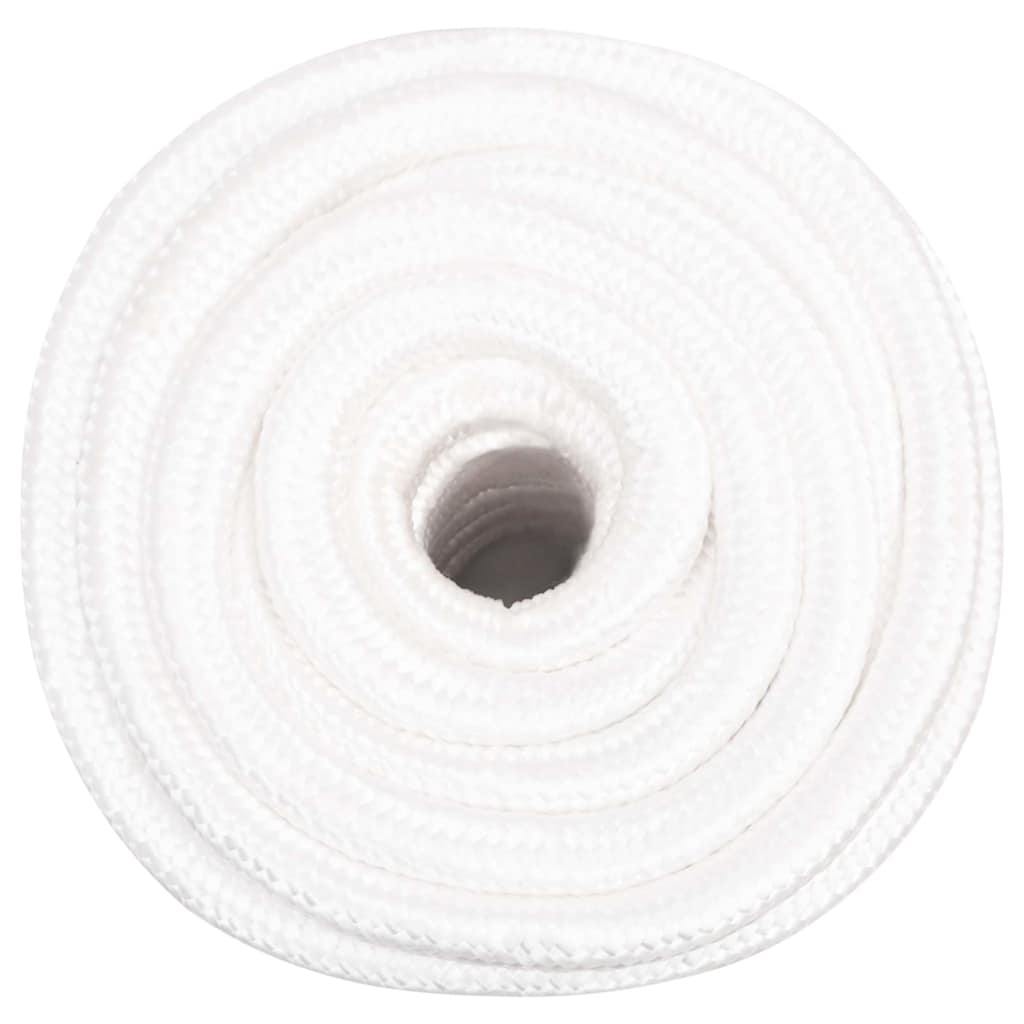 Corde de bateau vidaxl 20 mm 50 m polypropylène plein blanc