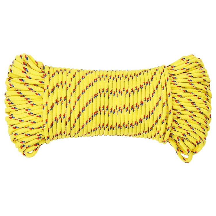 Corde à démarrage Vidaxl 3 mm 100 m en jaune en polypropylène
