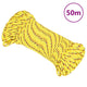 Corde à bateau vidaxl 4 mm 50 m en jaune en polypropylène