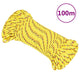 Corde de bateau vidaxl 5 mm 100 m en jaune en polypropylène
