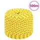 Corde de bateau vidaxl 6 mm 500 m en jaune en polypropylène