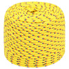 Corde de bateau vidaxl 8 mm 50 m en jaune en polypropylène