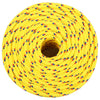 Corde de bateau vidaxl 8 mm 50 m en jaune en polypropylène