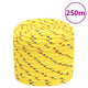 Corde de bateau vidaxl 16 mm 250 m en jaune en polypropylène